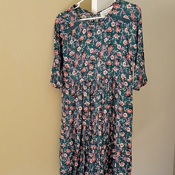 Hayley London Mini Dress Size S Floral Mini Short Sleeves - Picture 1 of 12